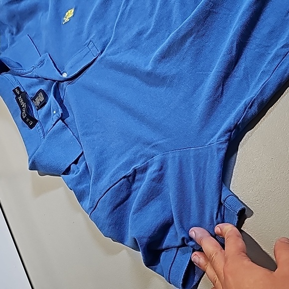 U.S Polo Assn. Medium blue short sleeve henley polo shirt - Picture 8 of 8
